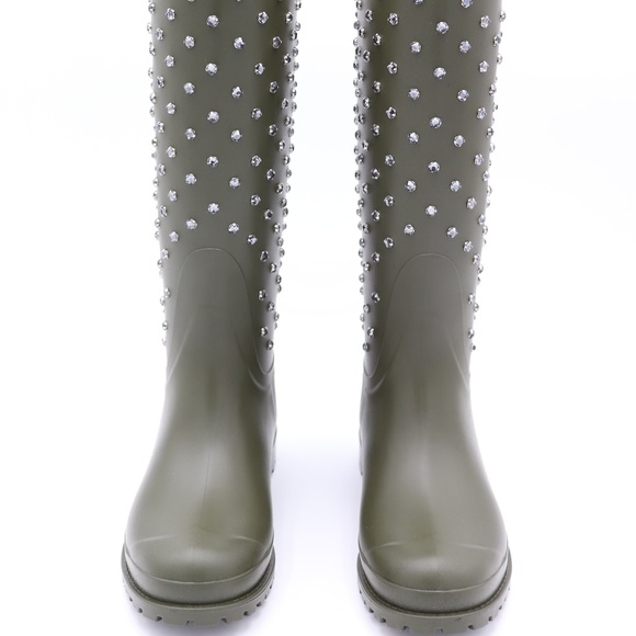 YSL Yves Saint Laurent Festival 25 Studded Boots - Picture 5 of 8